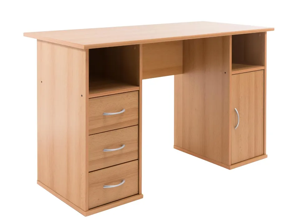 Maryland Home Office Desk - Beech, Walnut or White Option