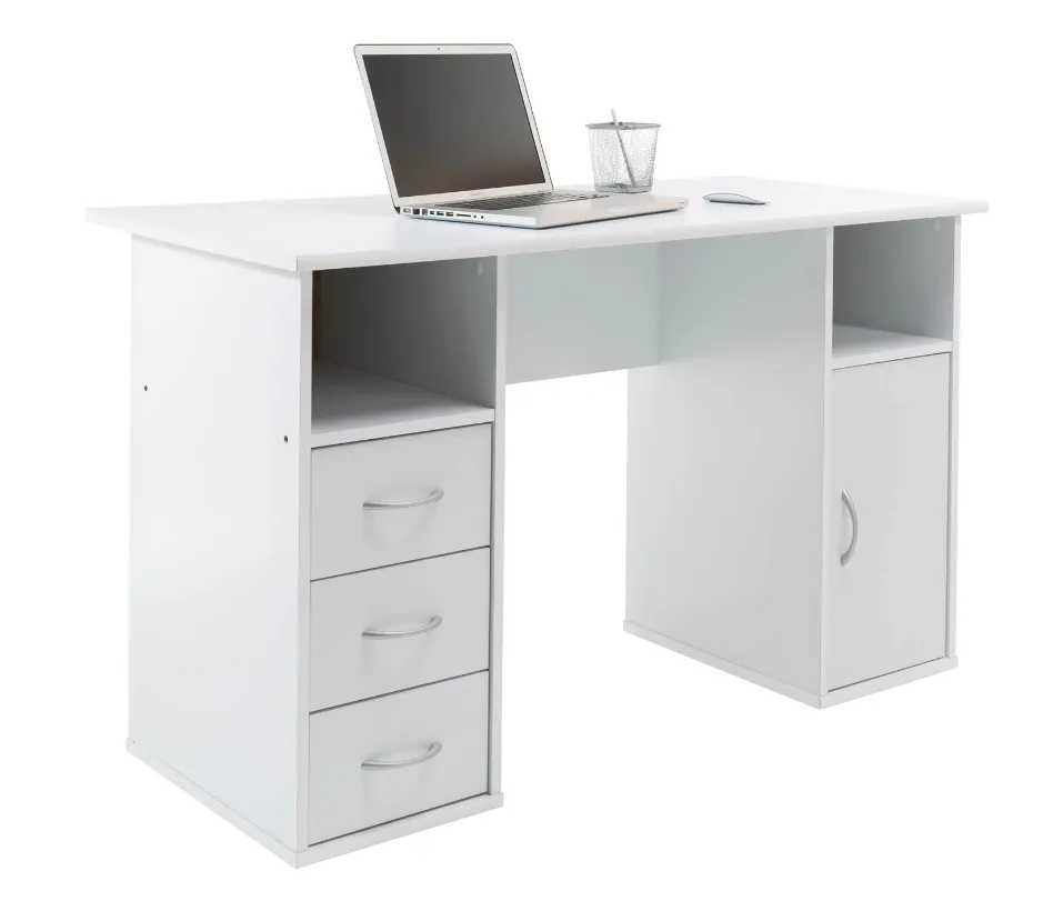 Maryland Home Office Desk - Beech, Walnut or White Option