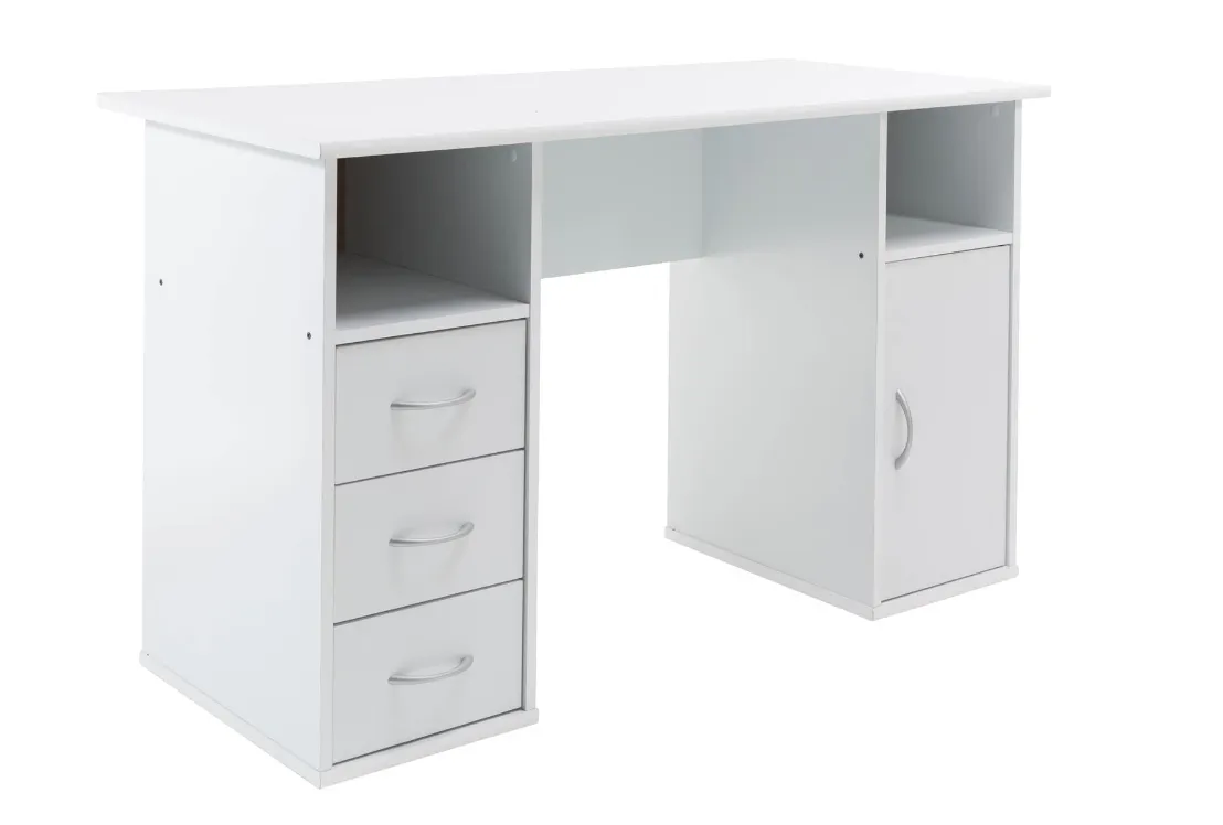 Maryland Home Office Desk - Beech, Walnut or White Option