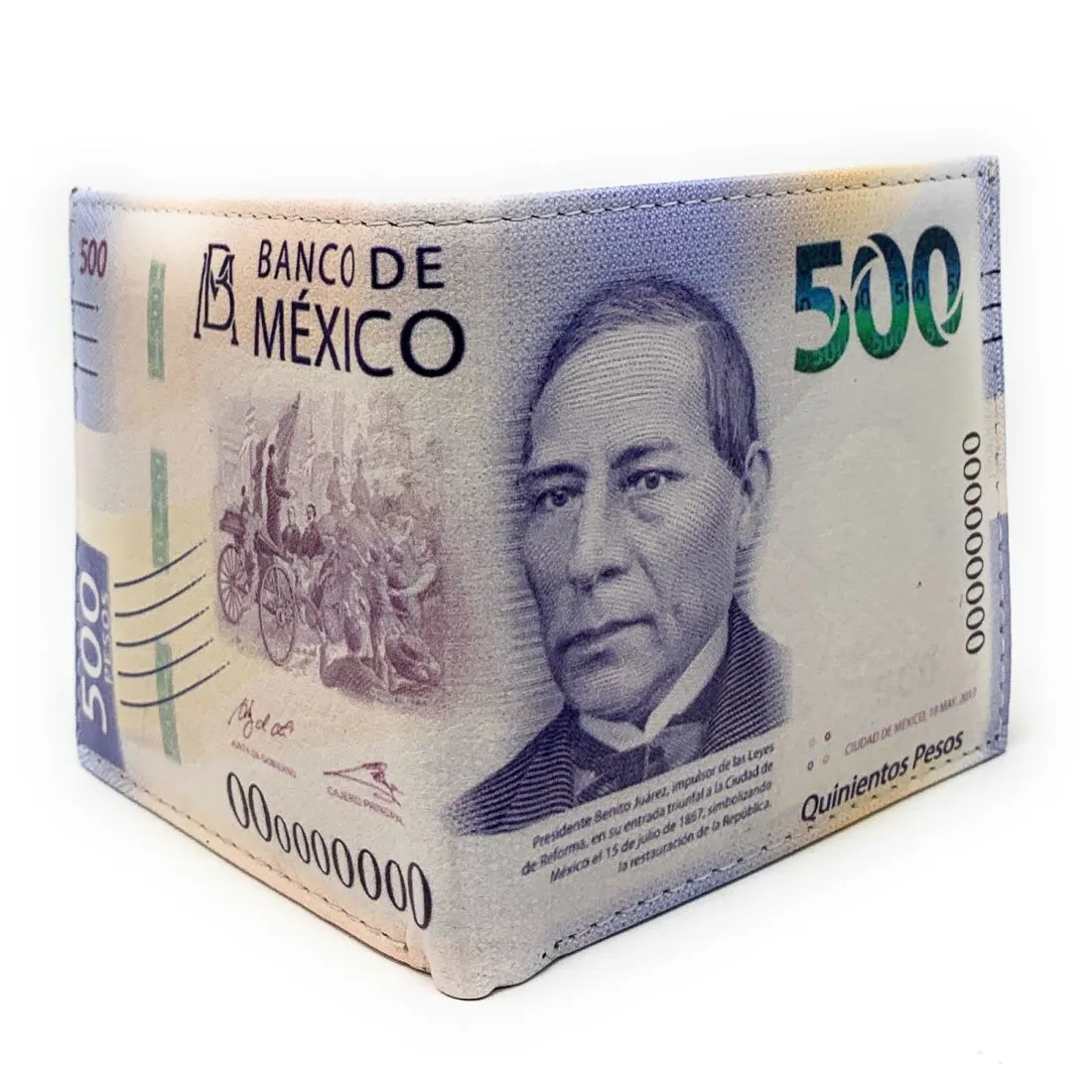 Mexico Mexican Flag Money Bifold Wallets In Gift Box Mens Womens Youth - Peso Ne