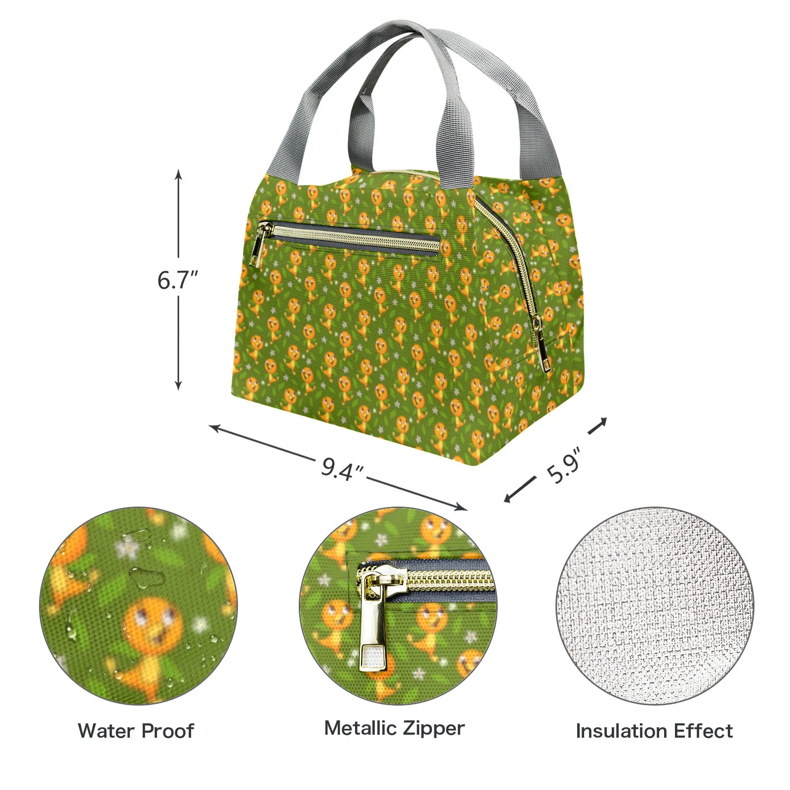 Orange Bird Portable Lunch Bag