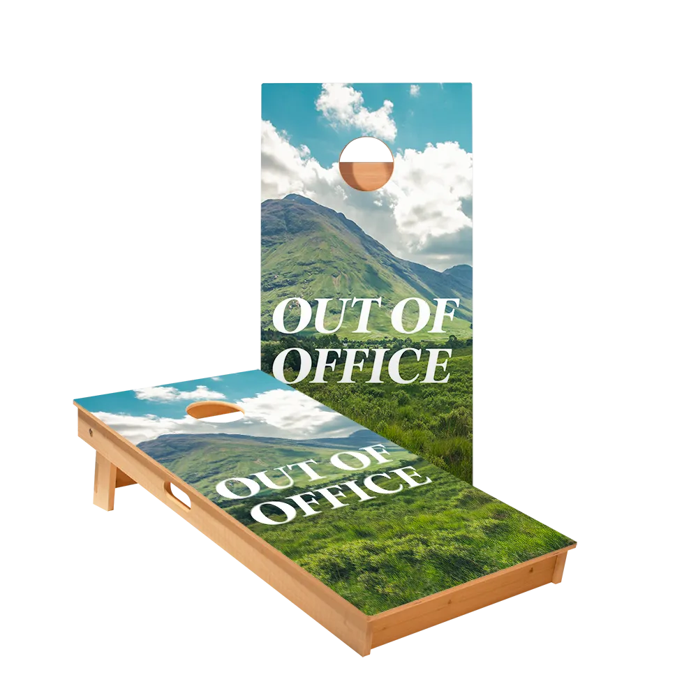 Out Of Office Star Cornhole Boards