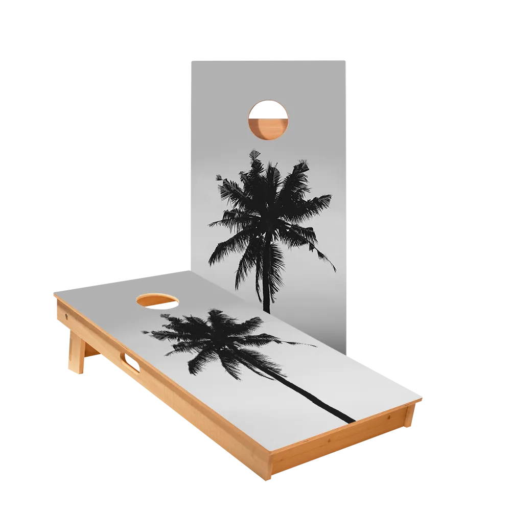 Palm Silhouette Star Cornhole Boards