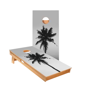 Palm Silhouette Star Cornhole Boards