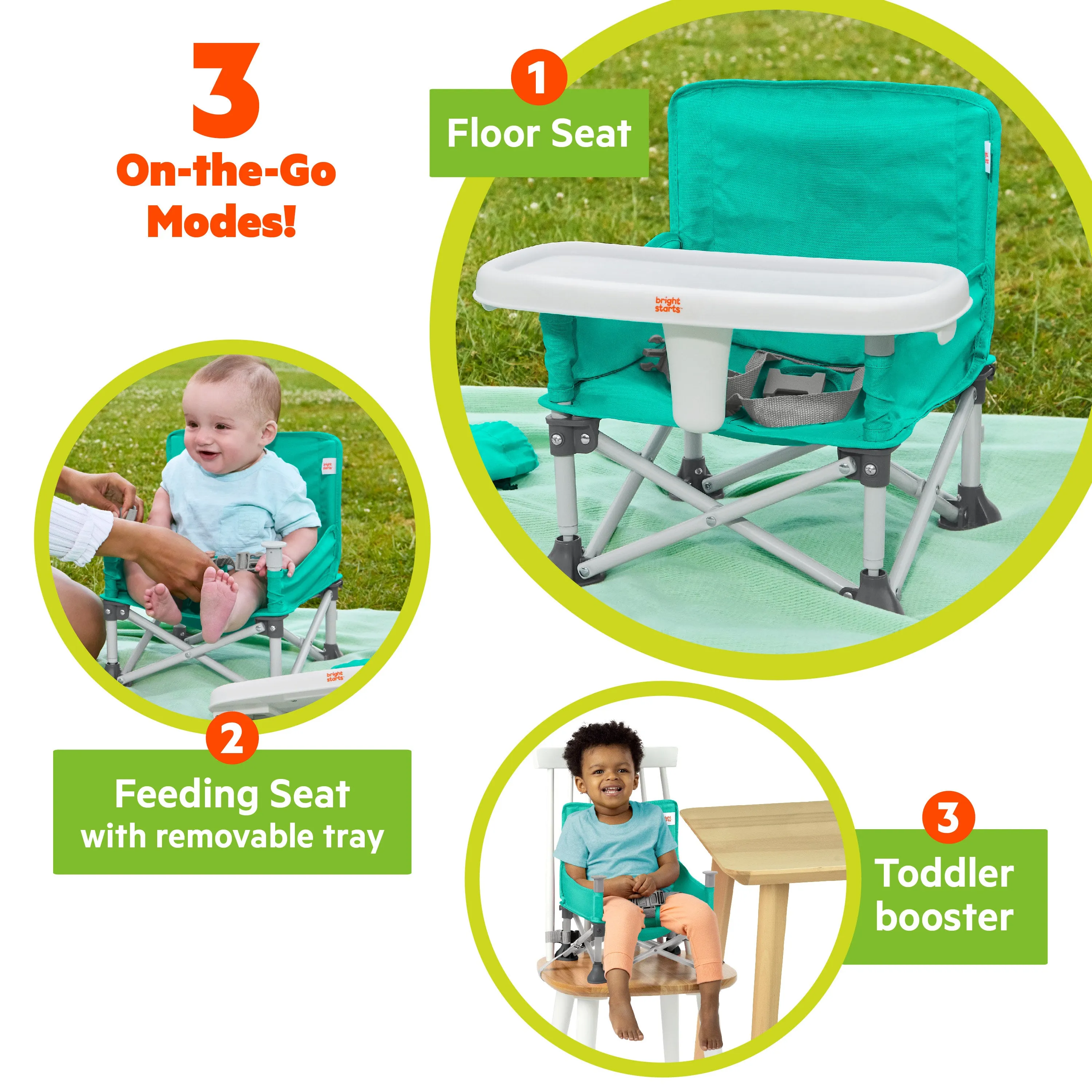 Pop N Sit Portable Booster Seat -Teal