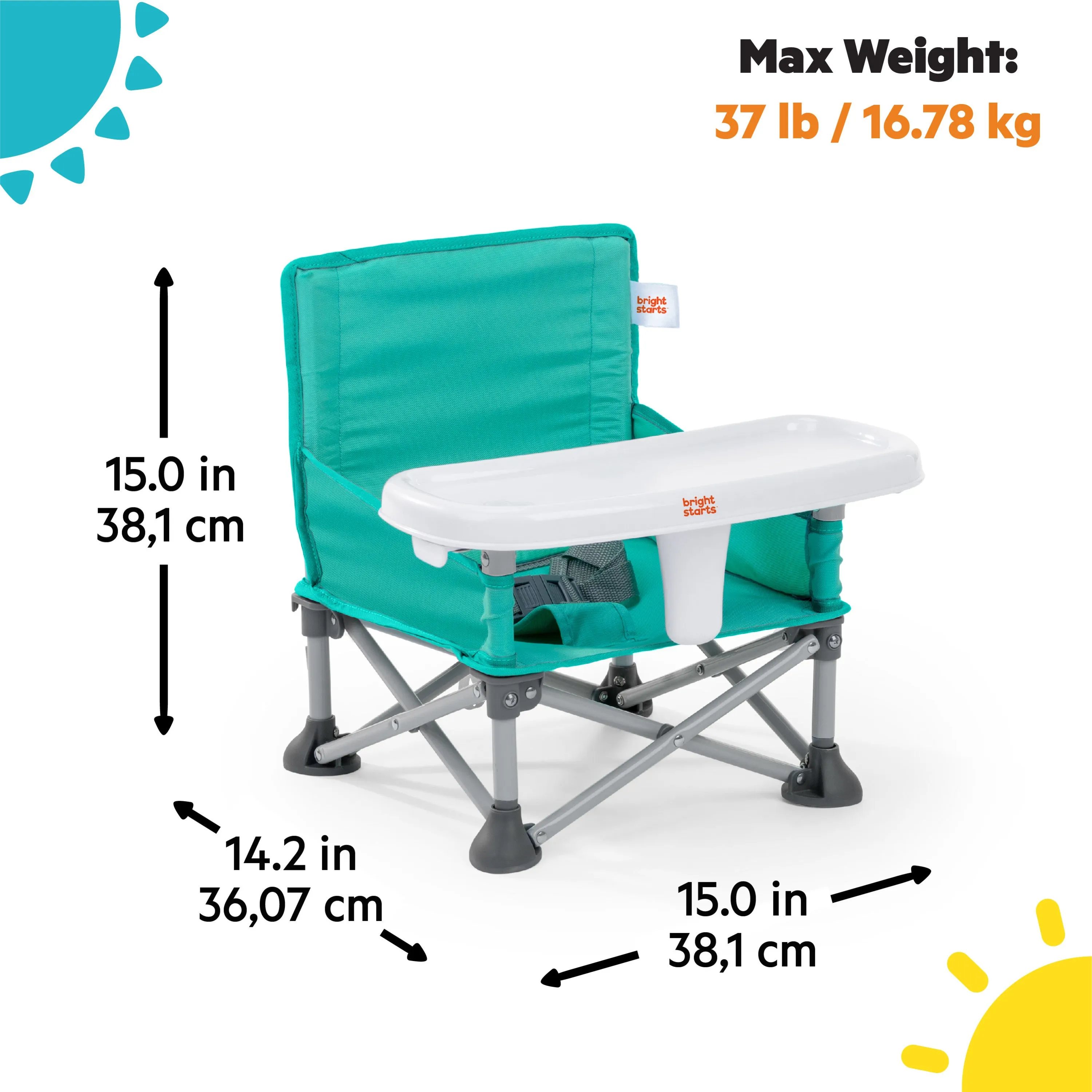 Pop N Sit Portable Booster Seat -Teal