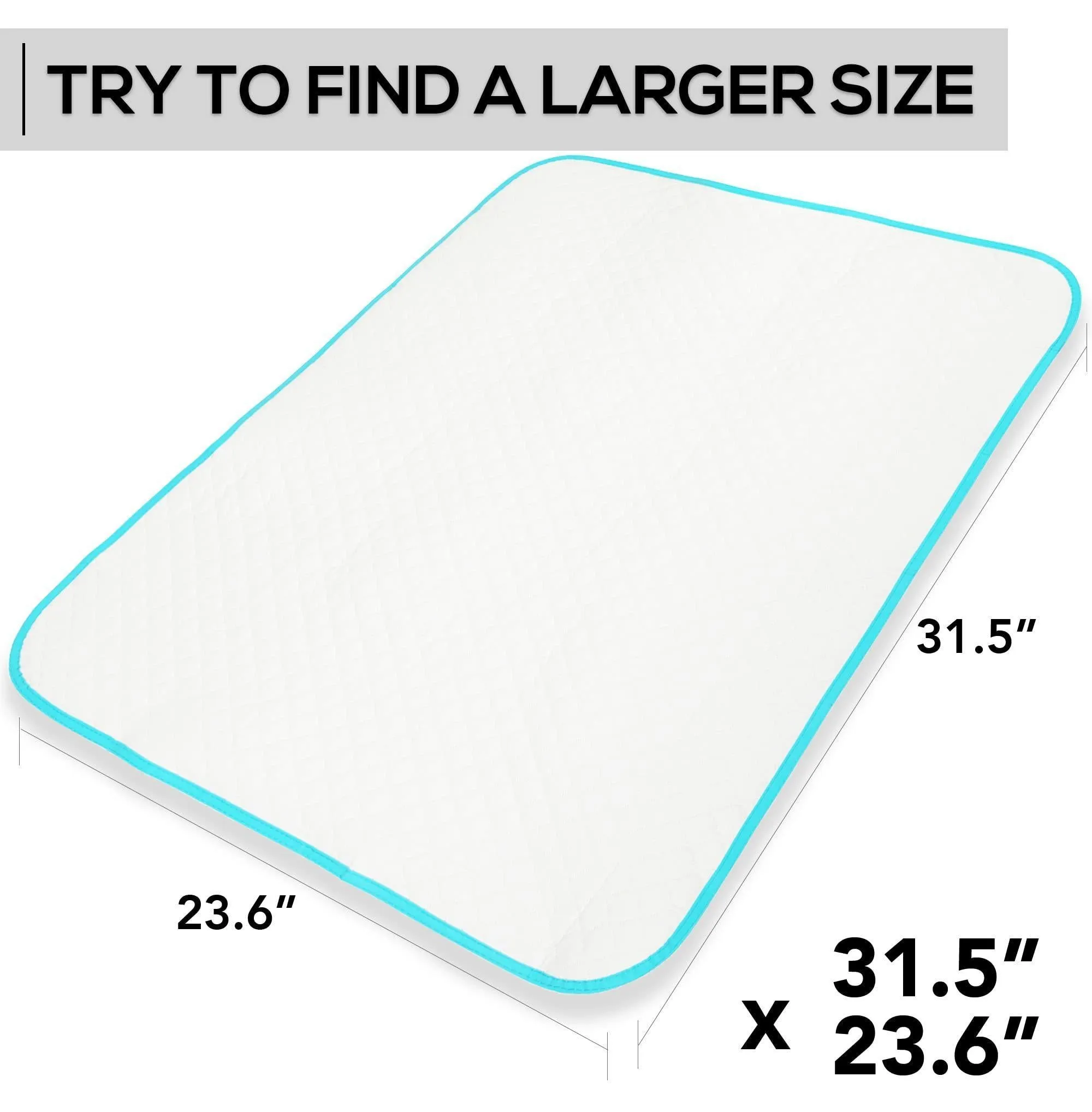 Portable Changing Pad for Home & Travel Waterproof Reusable Extra Large Size