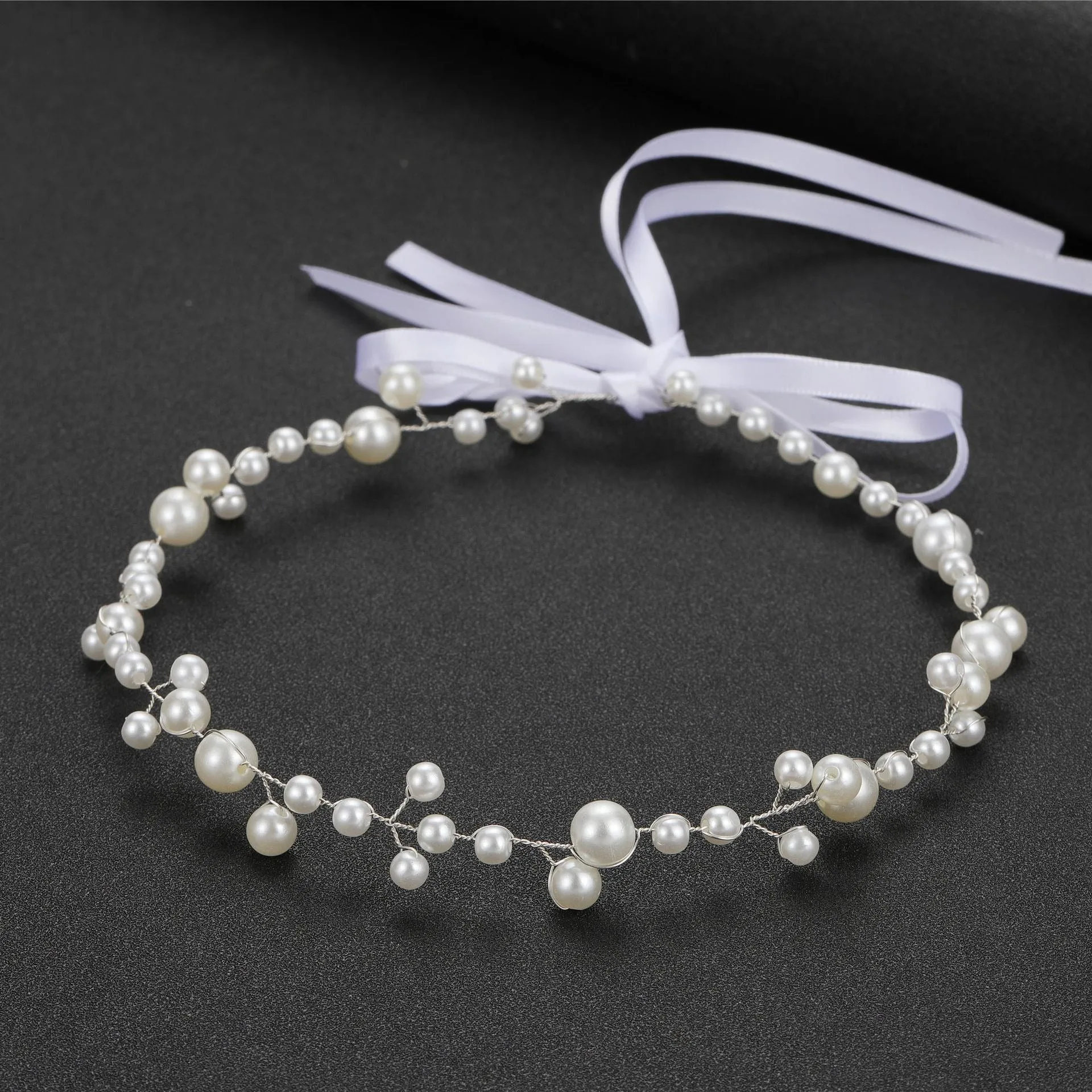 Pre Order:  Simple Pearl Soft Chain Headband