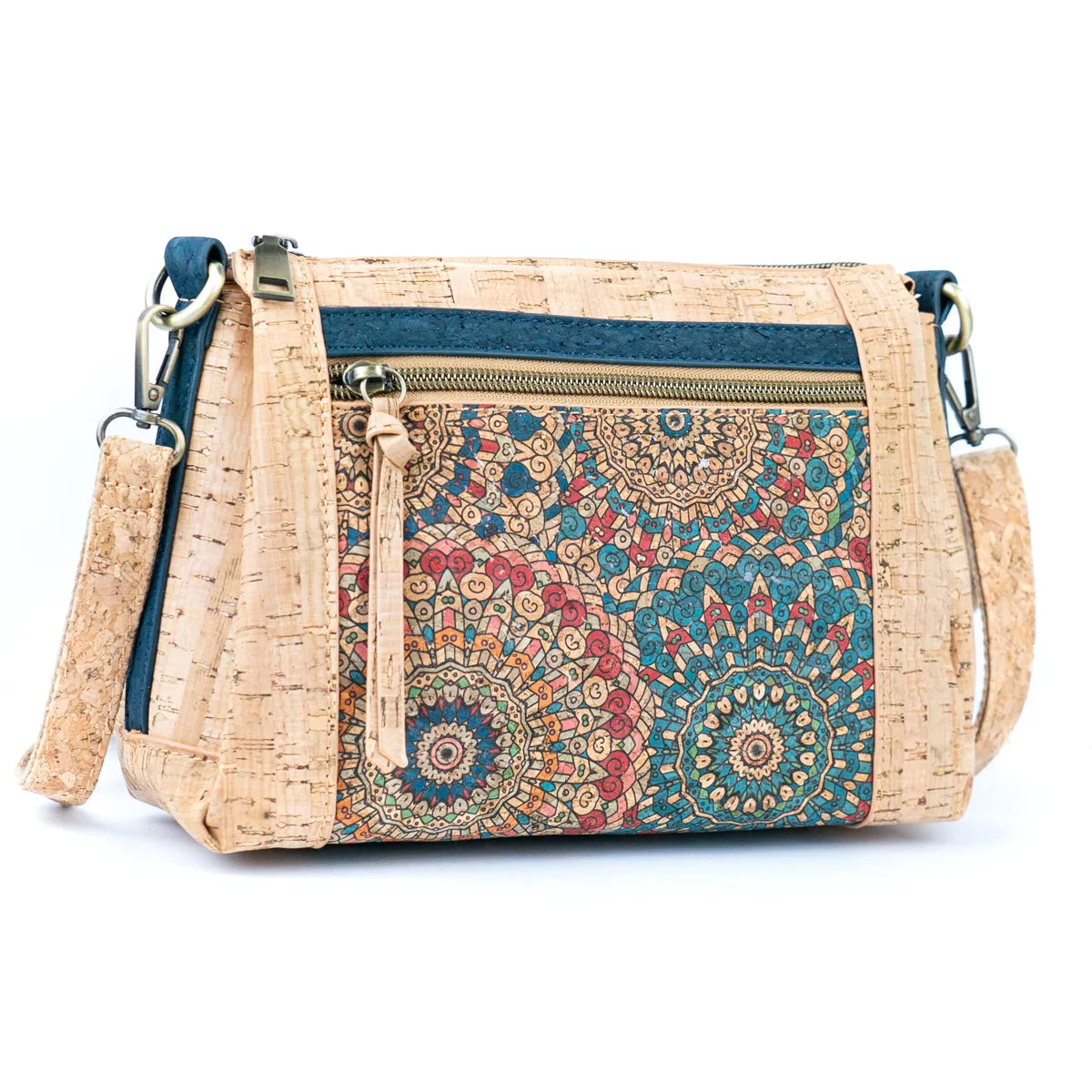 Printed Pattern Women’s Cork Crossbody Bag BAGD-569