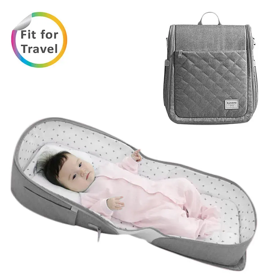 Sunveno Portable Baby Bed & Bag (Grey)