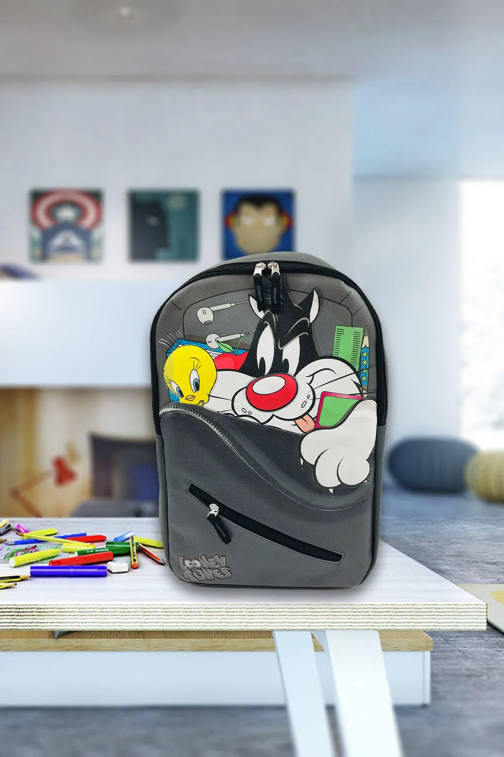 Sylvester & Tweety Adult PU Printed Backpack