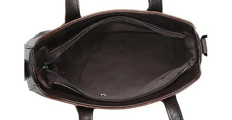 TEEK - Embossed Leather Shell Handbag