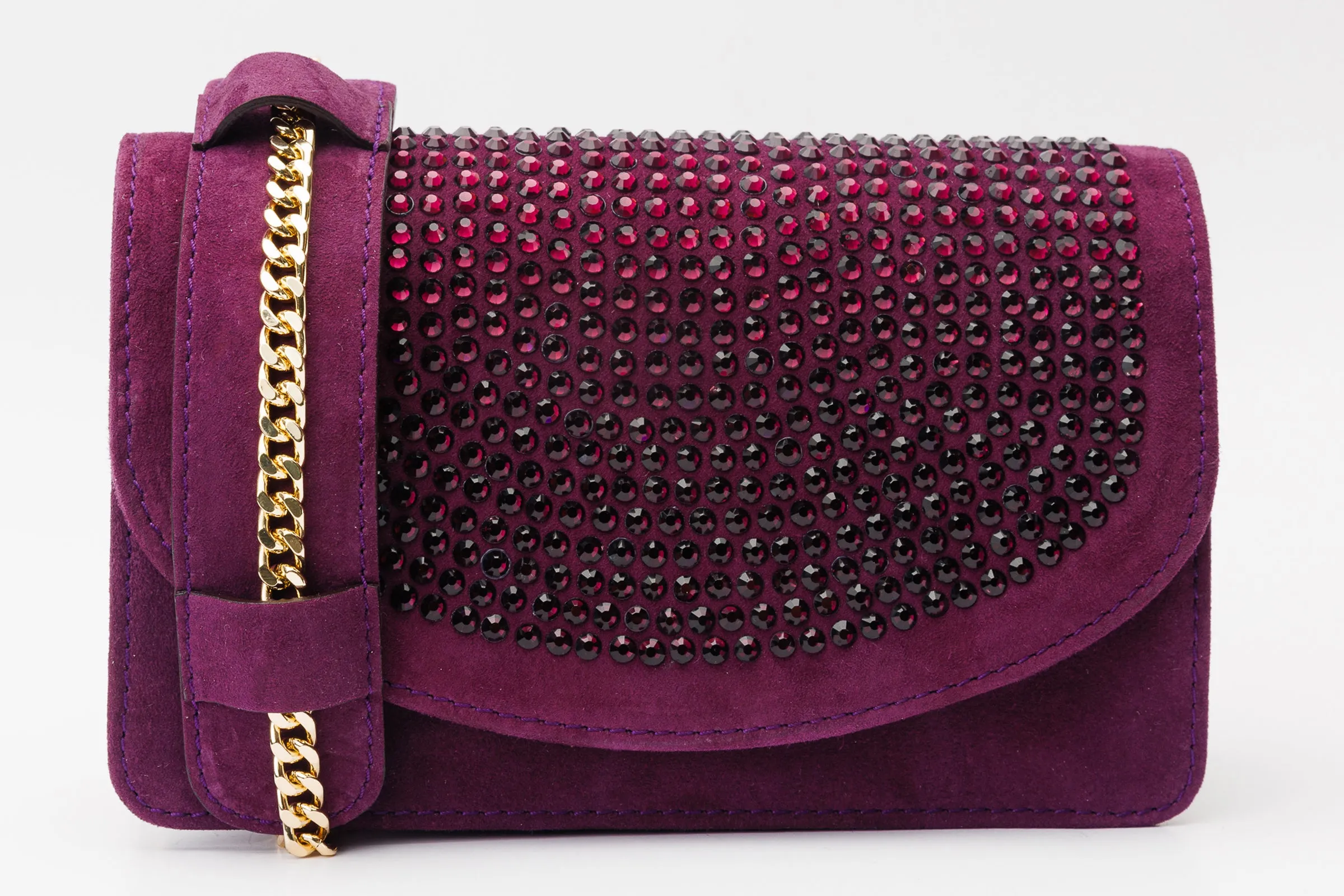 The Ailano Purple Leather Handbag