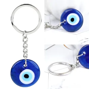 Turkish Greek Blue Eye Charm Pendant Keychain Car Key Chains Ring